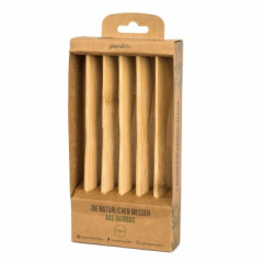 Set 5 Cuchillos Reutilizables De Bambu Pandoo